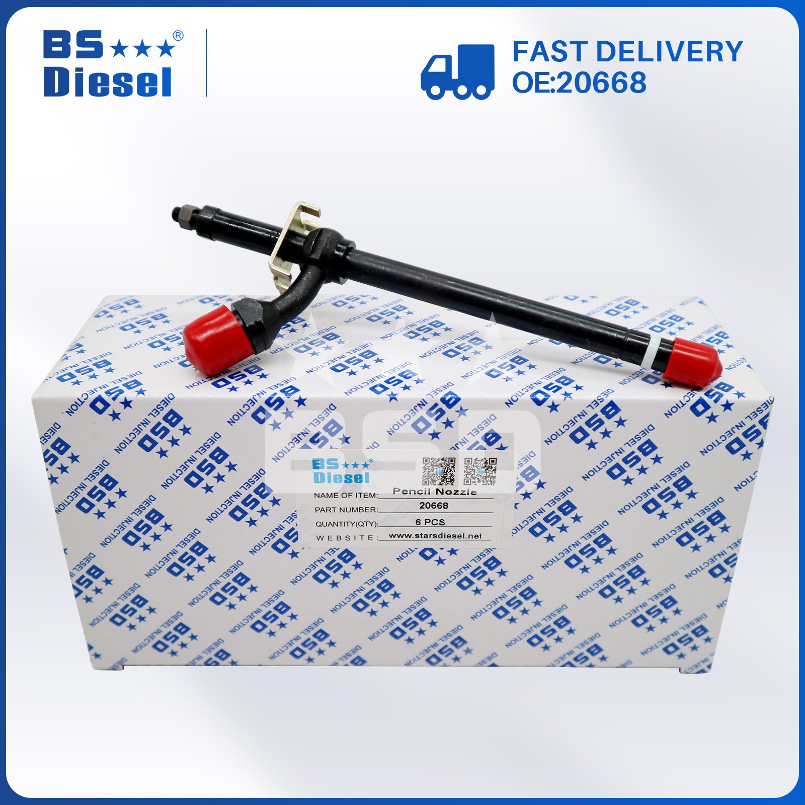 Factory Supply Spray Valves Diesel Injector Nozzle A62809 Pencil Fuel Injector 20668 For Case Tractor Engine Parts
