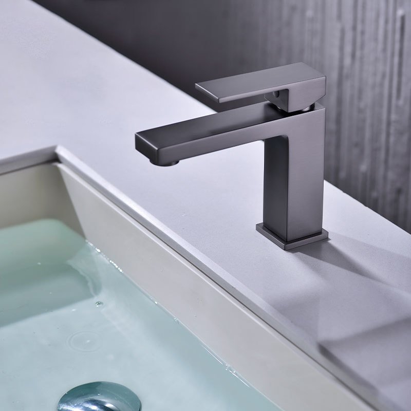 Copper basin faucet household bathroom wash faucet basin wash basin hot and cold water faucet