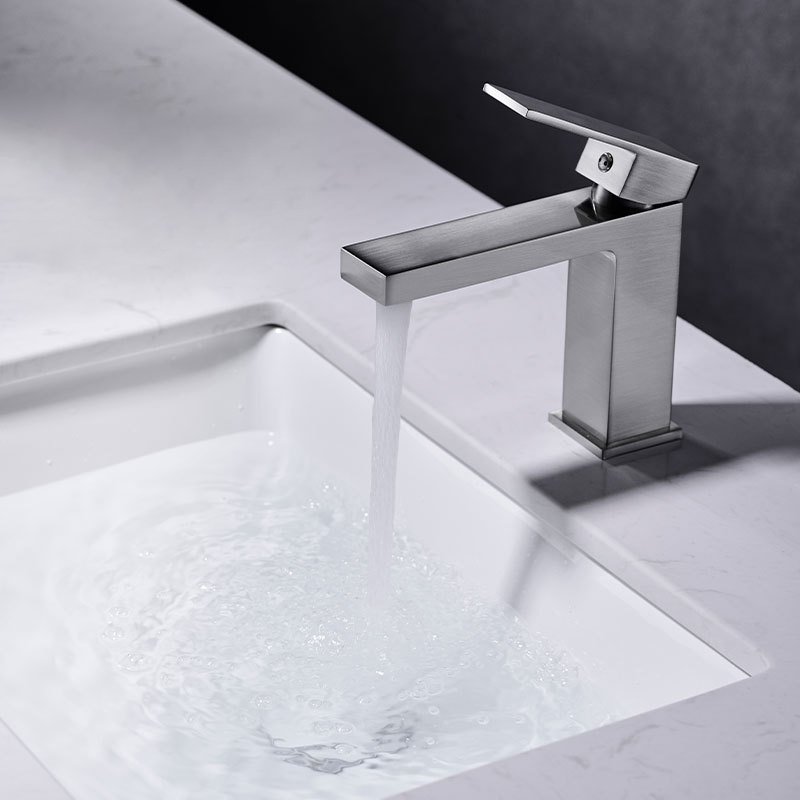 Copper basin faucet household bathroom wash faucet basin wash basin hot and cold water faucet