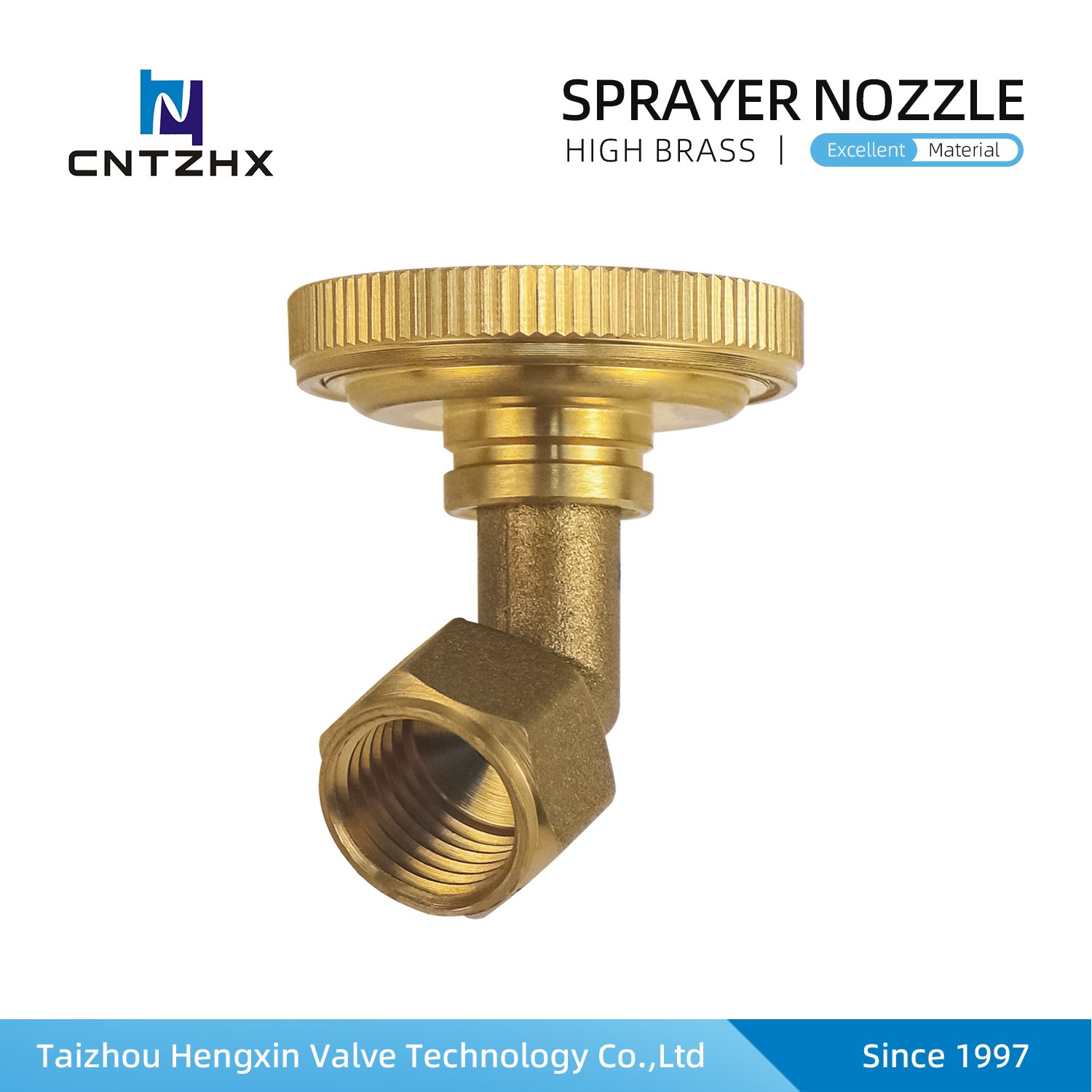 Adjustable brass water sprayer hose nozzle
