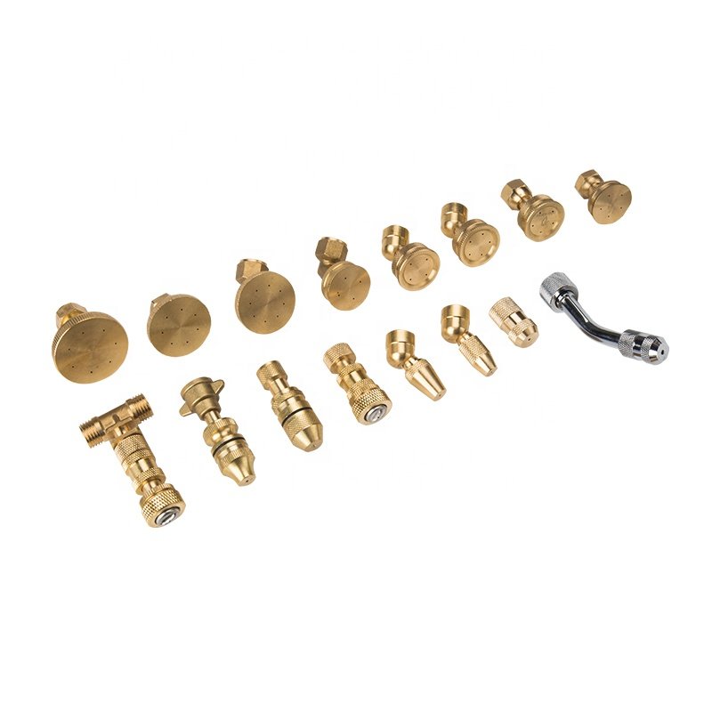 Adjustable brass water sprayer hose nozzle