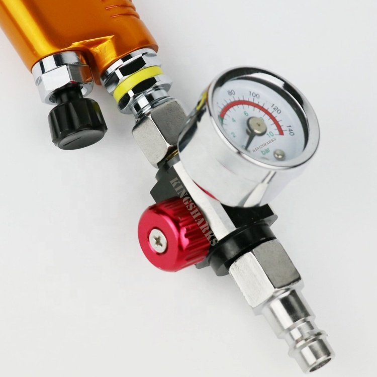 mini small air pressure regulator pneumatic air spray gun Corrosion resistant glass stainless steel Pressure gauge regulator