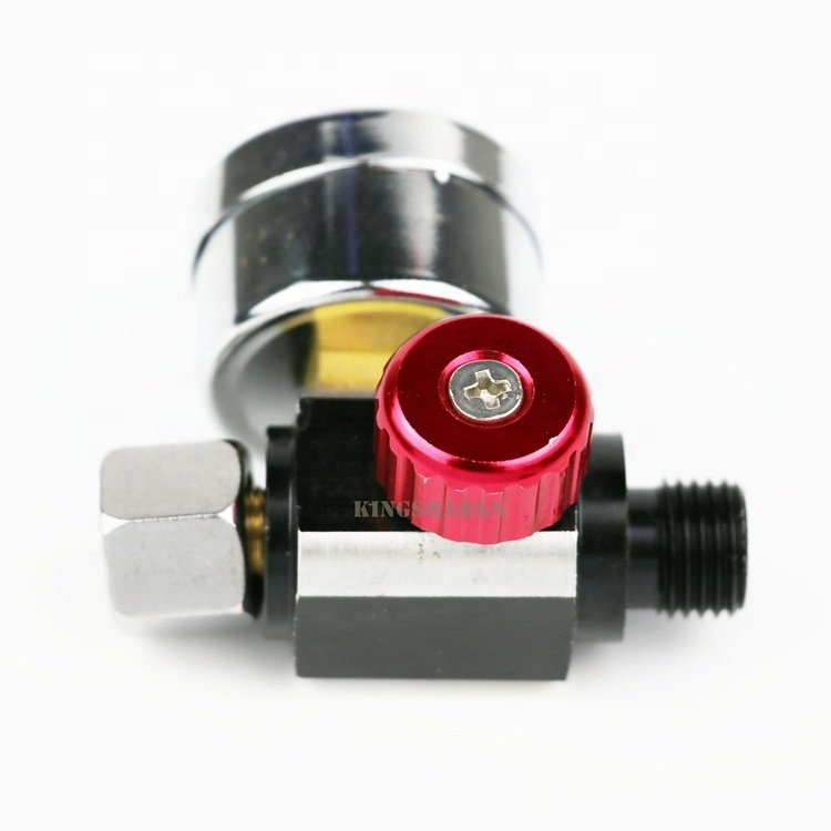 mini small air pressure regulator pneumatic air spray gun Corrosion resistant glass stainless steel Pressure gauge regulator