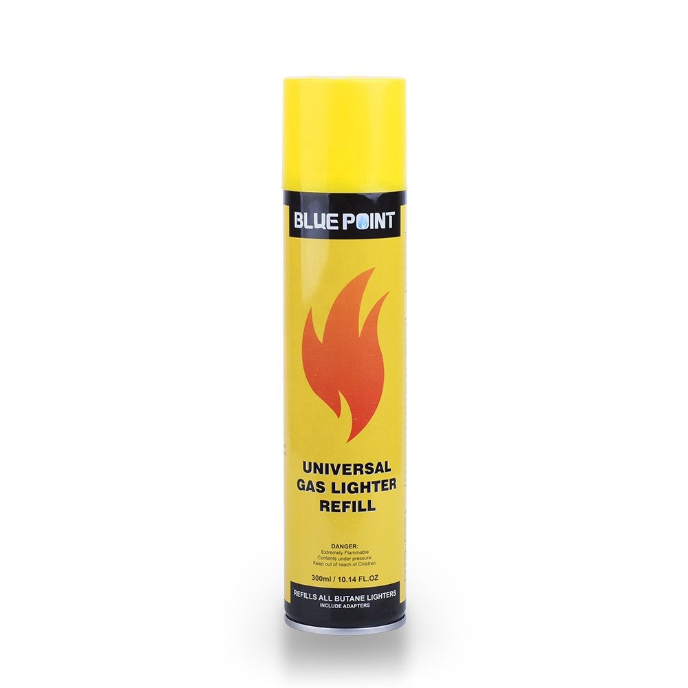 Best Sale 300ML High Quality Cheap 7X valve aerosol spray butane gas Lighter Refill