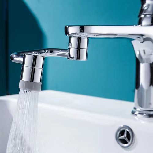 long neck 1080 degree swivel chrome kitchen and basin faucet rotate nozzle aerator spray