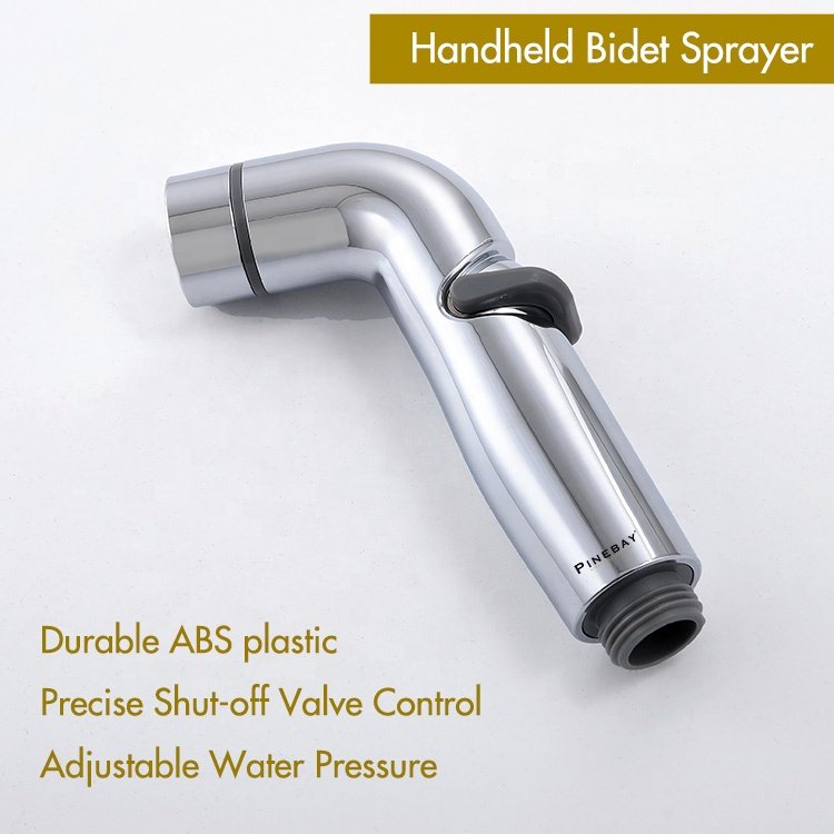 PINEBAY New Style Bathroom Bidet Shower Faucet Wall Mounted Woman Handheld Bidet Sprayer ABS Baby Cloth Cleaning Toilet Shattaf
