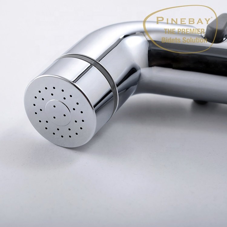 PINEBAY New Style Bathroom Bidet Shower Faucet Wall Mounted Woman Handheld Bidet Sprayer ABS Baby Cloth Cleaning Toilet Shattaf