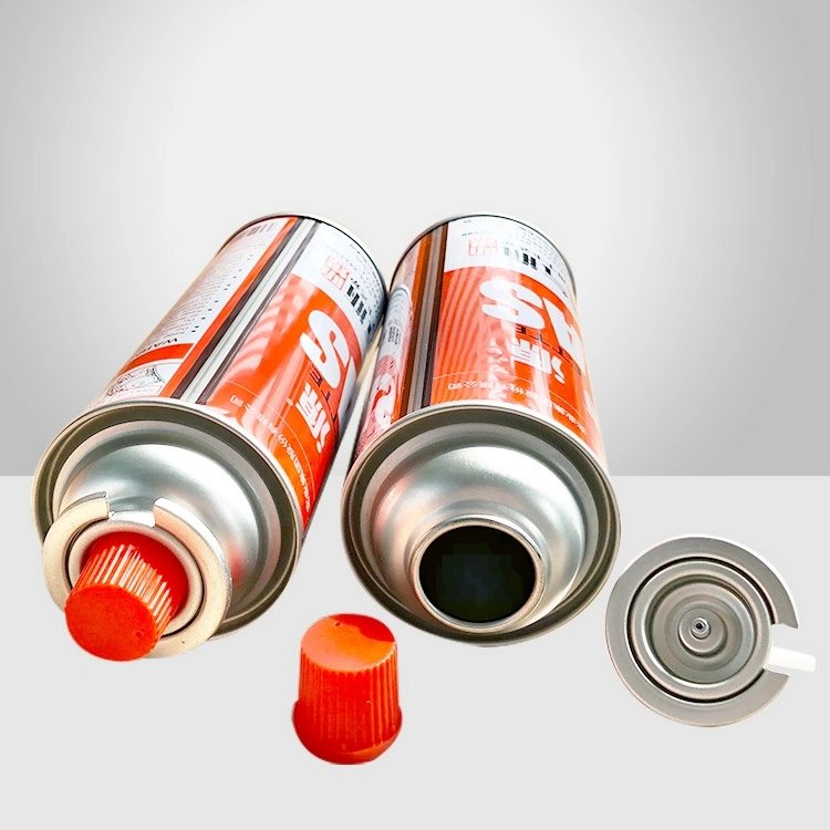 Wholesale Aerosol Spray Tin Can Empty Butane Gas Can with butane gas Valve for butane gas cartridge