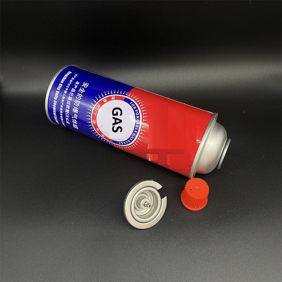 Wholesale Aerosol Spray Tin Can Empty Butane Gas Can with butane gas Valve for butane gas cartridge