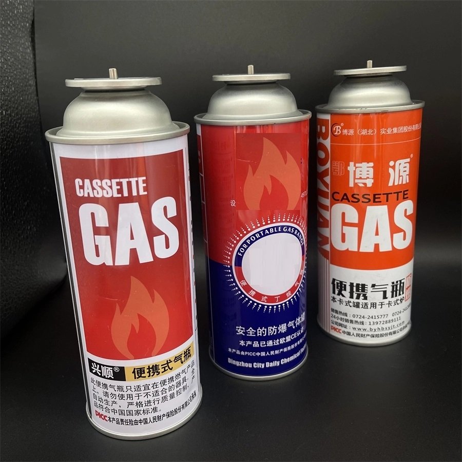 Wholesale Aerosol Spray Tin Can Empty Butane Gas Can with butane gas Valve for butane gas cartridge