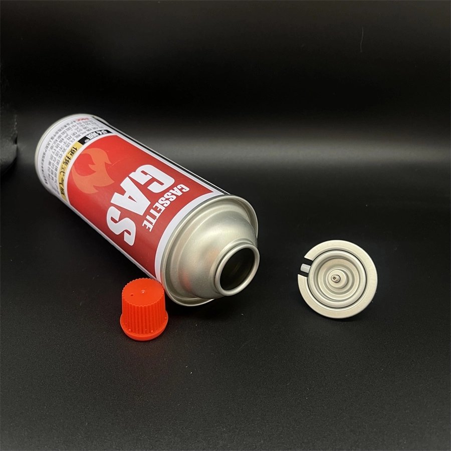 Wholesale Aerosol Spray Tin Can Empty Butane Gas Can with butane gas Valve for butane gas cartridge