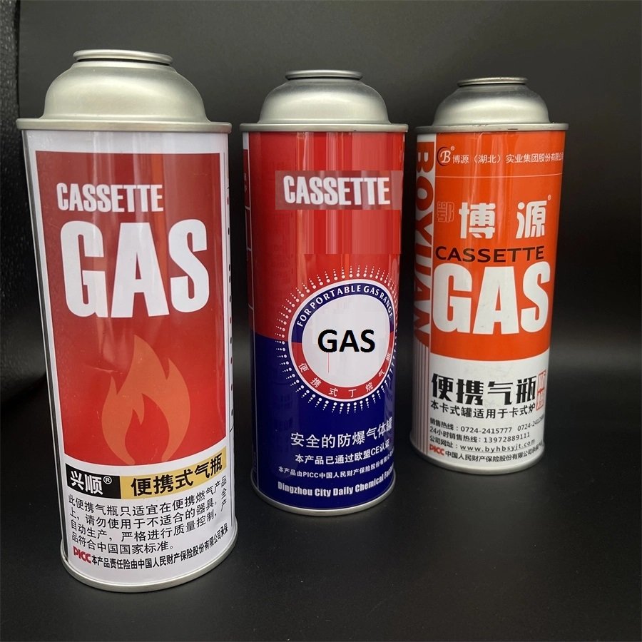 Wholesale Aerosol Spray Tin Can Empty Butane Gas Can with butane gas Valve for butane gas cartridge