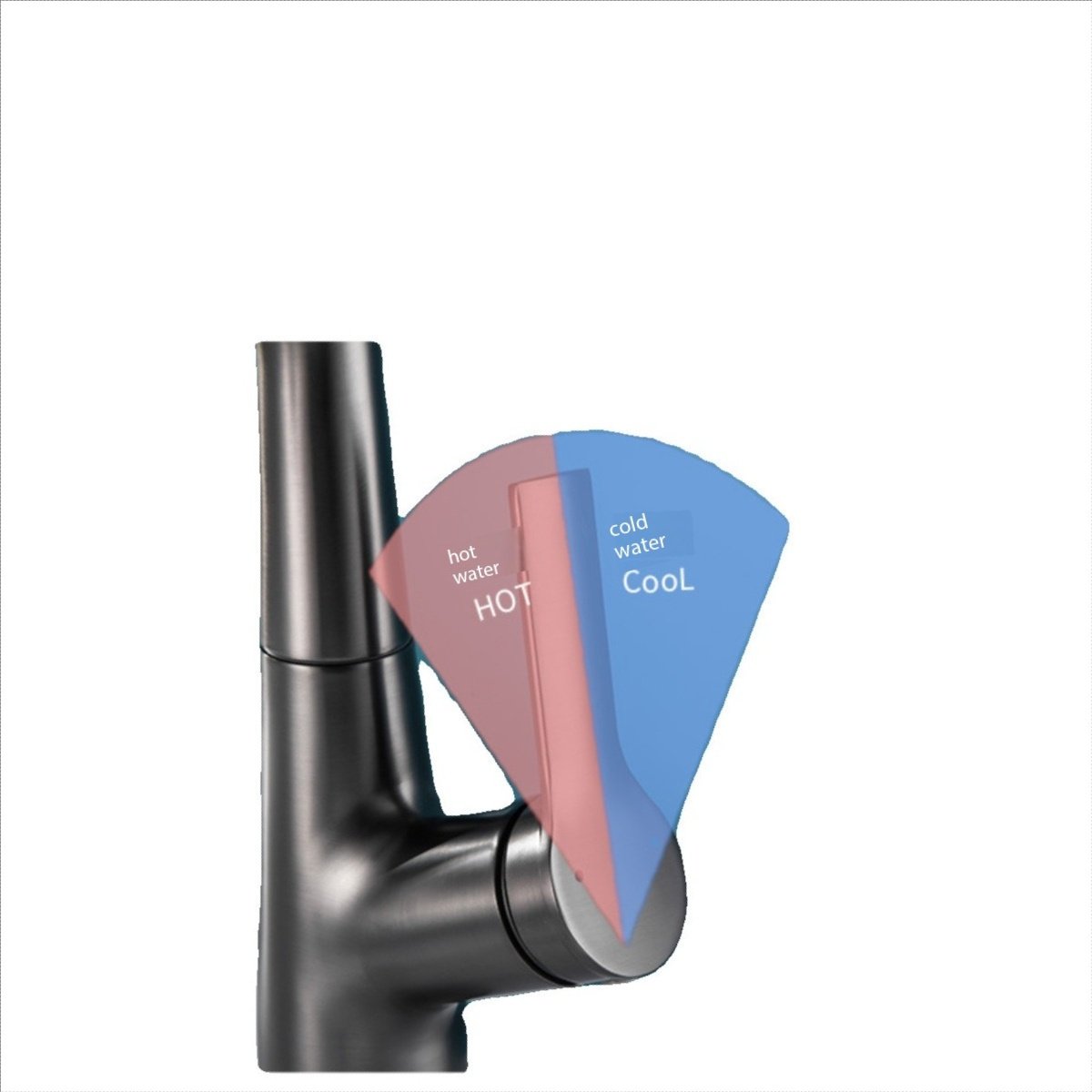 Modern Single-Hole Kitchen or Bathroom Basin Tap All-Copper Hot and Cold Lifting Tap with Ceramic Valve All Brass Material