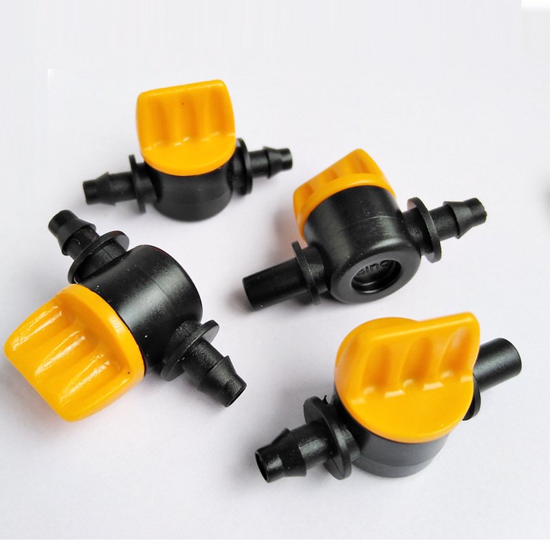 4/7 Micro spray tube ball valve switch 4/7 Hose drip irrigation Mini valve