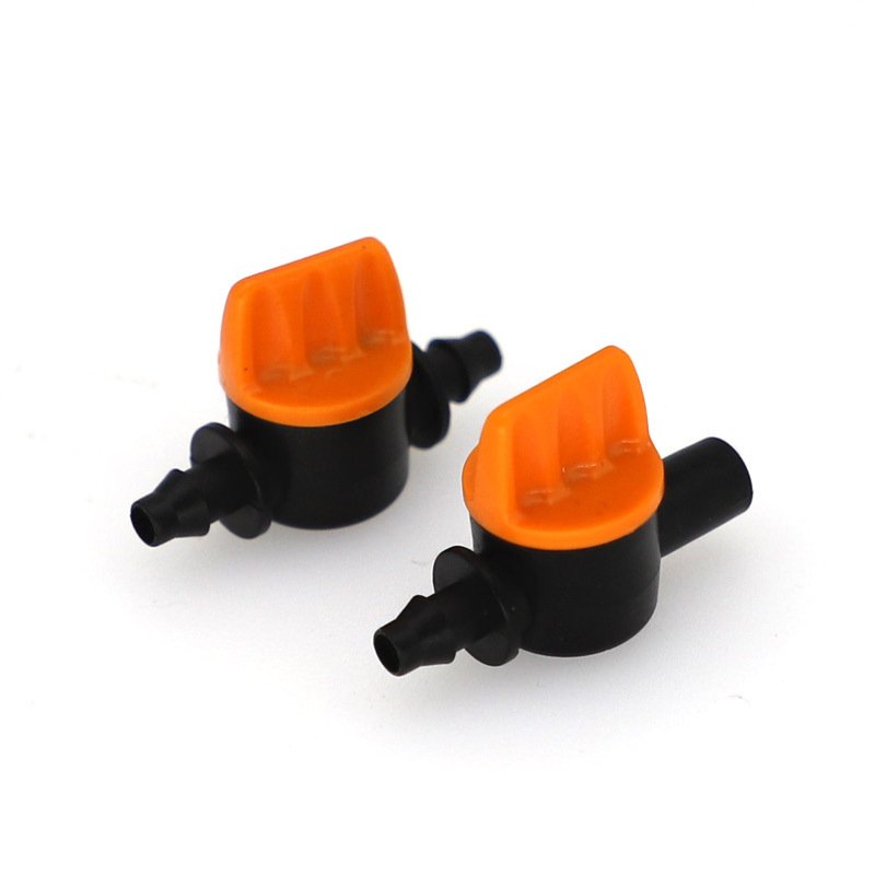 4/7 Micro spray tube ball valve switch 4/7 Hose drip irrigation Mini valve