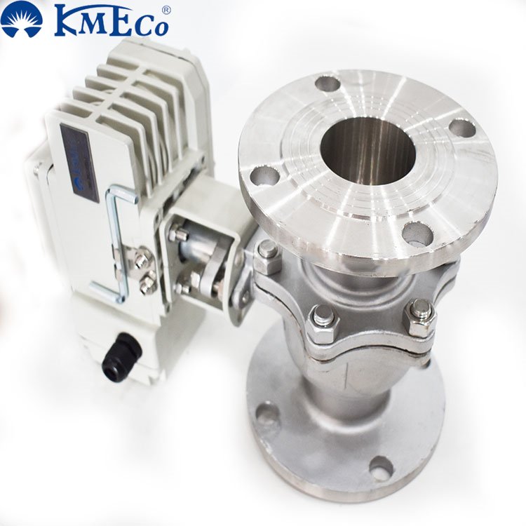 KMECO Customized Stainless Steel Flange Two Head Pneumatic Valve Ball Fitting