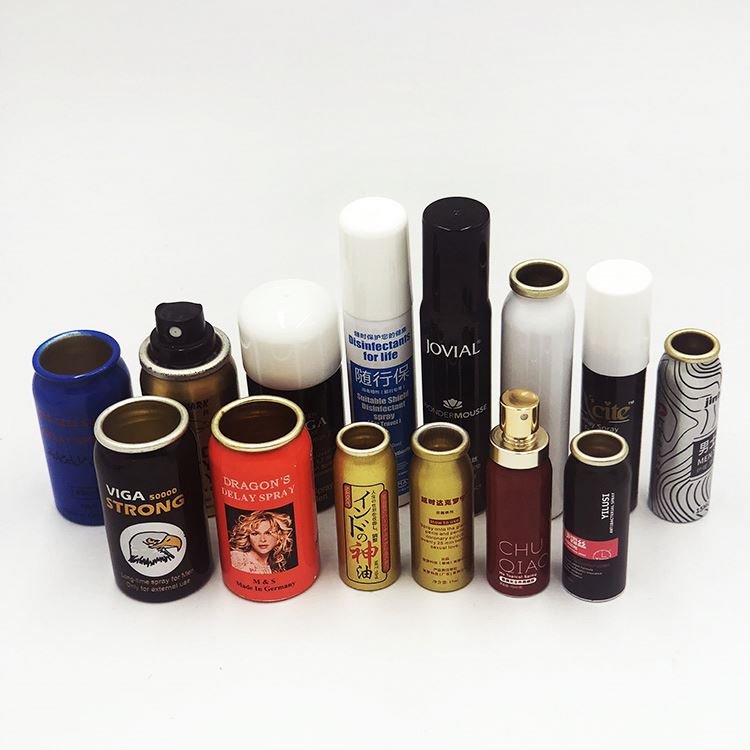 Oem Color Black White Sliver Gold All Sizes Essential Oil Sleep Spray Portable Aluminum Aerosol Cans With Valves 75ml 100ml