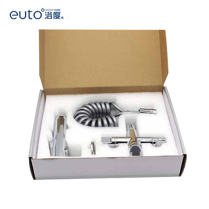 Portable Muslim Shatta Sprayer for Toilet Handheld Bidet Shower Attachment Plastic and Brass Material for Bathroom Use