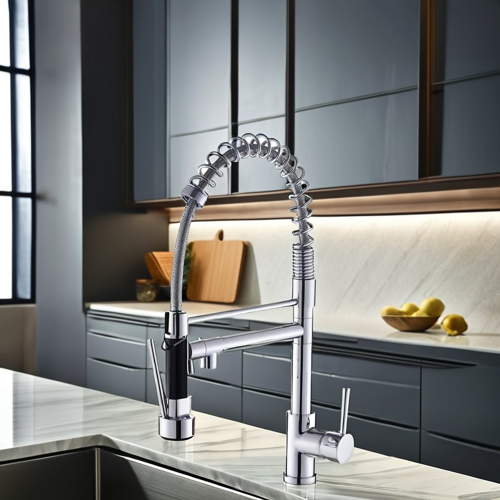 Spring pull down faucet multifunction universal spring kitchen faucet hot and cold kitchen sink mixer