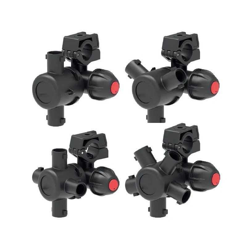 SEFREA Pvc Double 3 Way T Shape Valve Pvc True Union ARAG Ball Valve Spraying Distributing Part Boom Sprayer Accessories