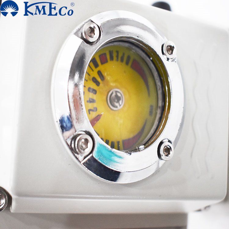 KMECO Customized Stainless Steel Flange Two Head Pneumatic Valve Ball Fitting