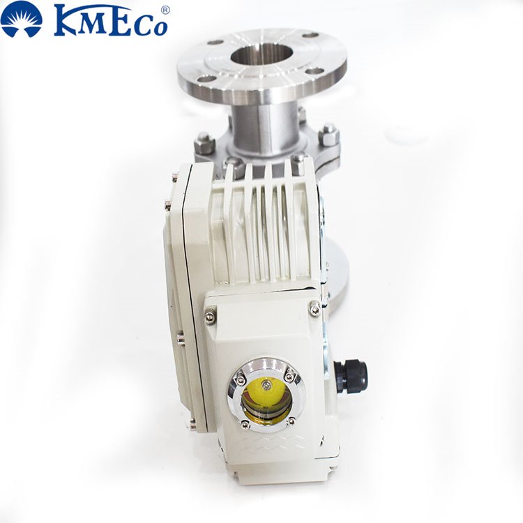 KMECO Customized Stainless Steel Flange Two Head Pneumatic Valve Ball Fitting