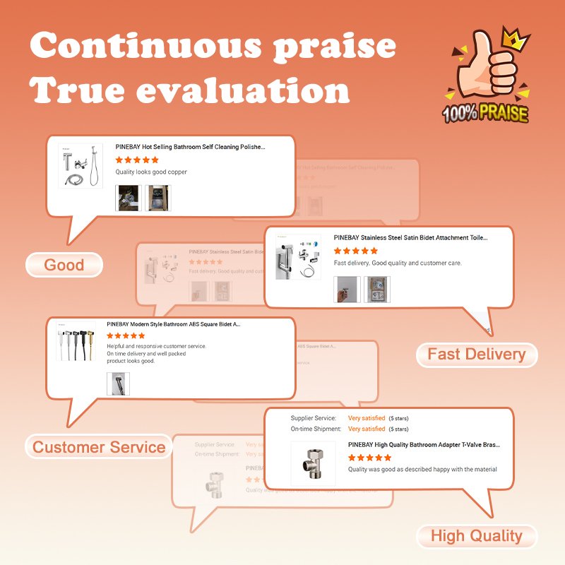PINEBAY High Quality Bathroom Handheld Toilet Spray Bidet ABS Magnetic Wall Mounted Shower Set WC Cleaning Shattaf Set for Woman