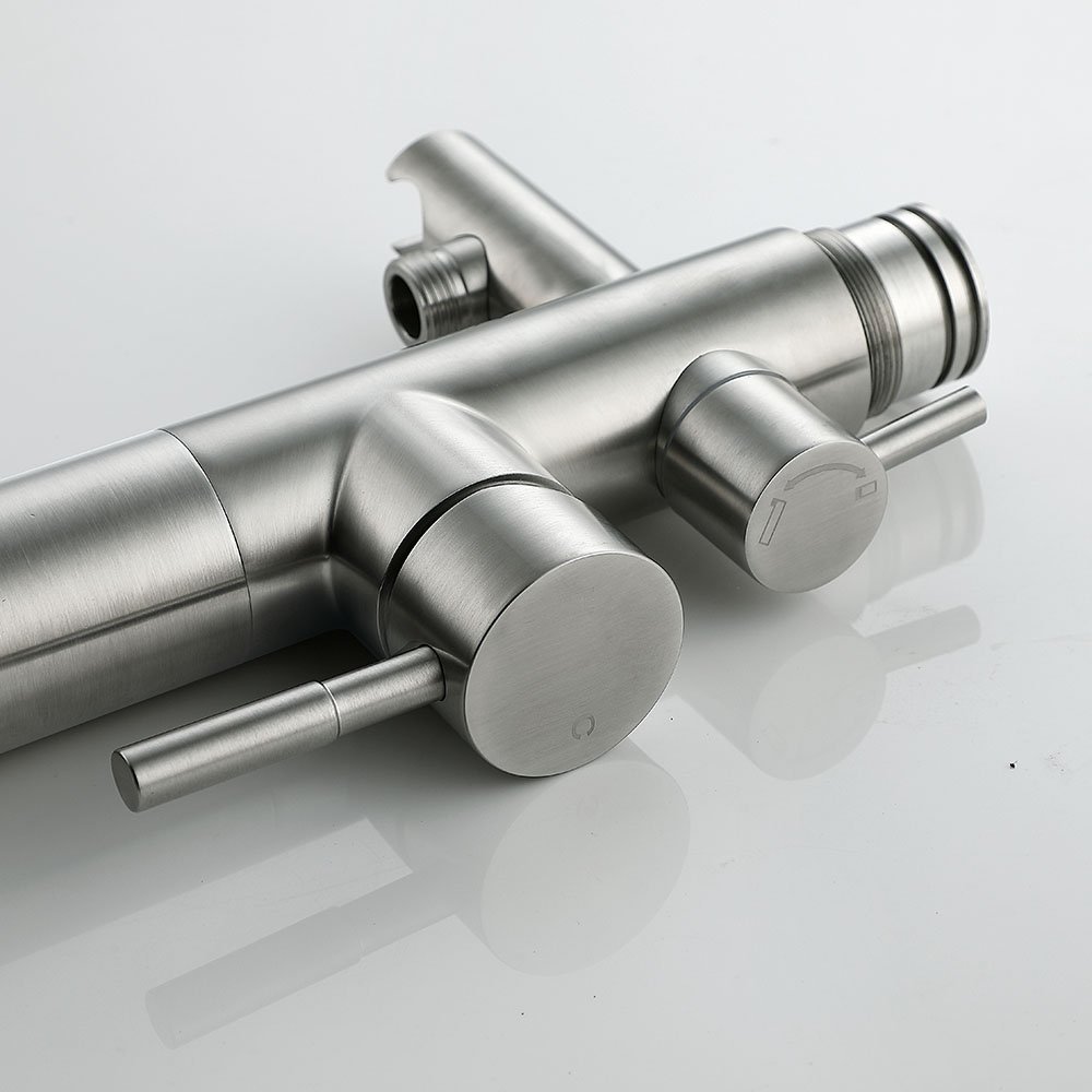 Multifunctional Modern Economical Valve Pipe Spray Rainfall Shower Faucet For Bath Tub Shower Set
