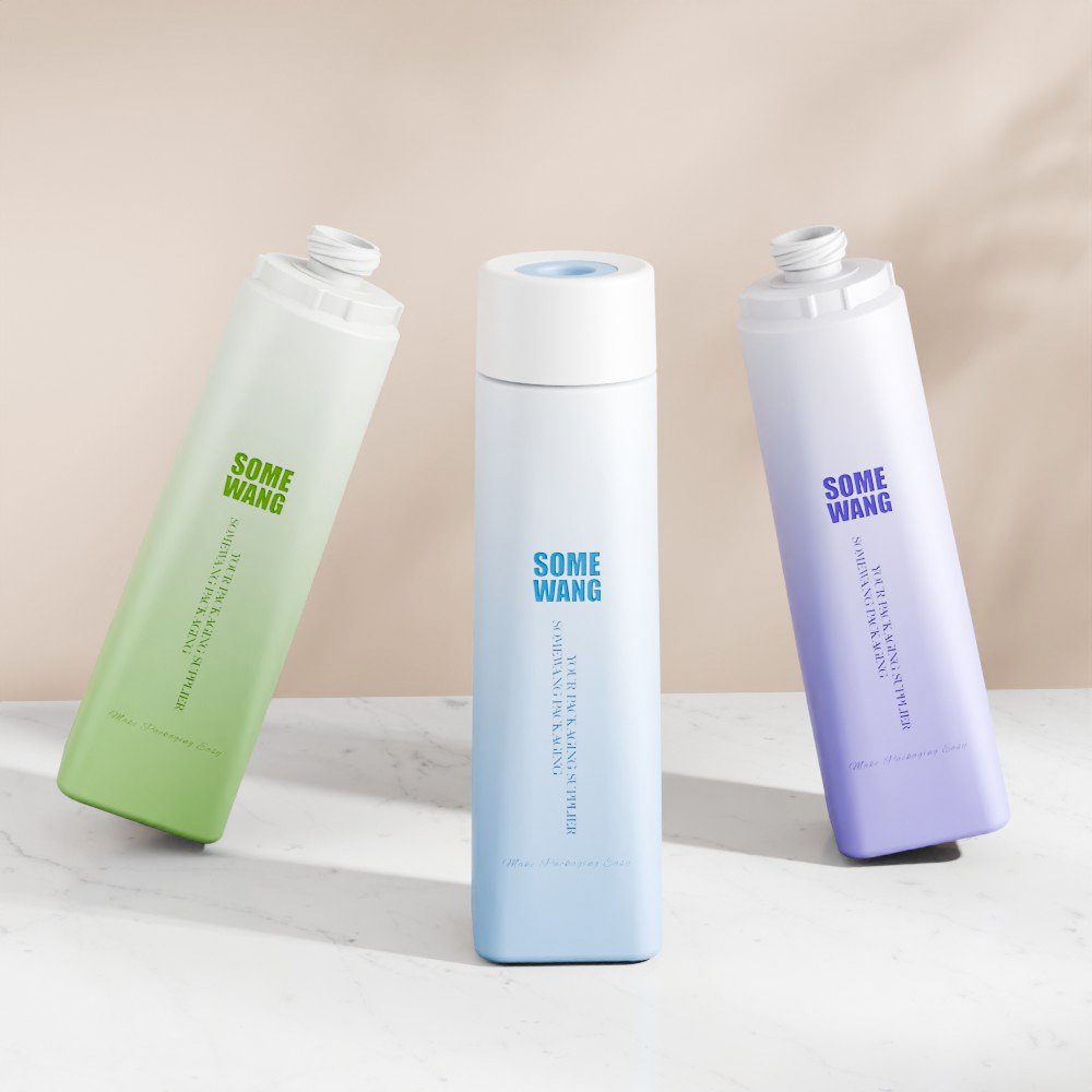 SOMEWANG New Design Spill Proof PE Bottles Plastic Manufacture Custom Squeeze Plastic Gel Bottles with Silicone Valve