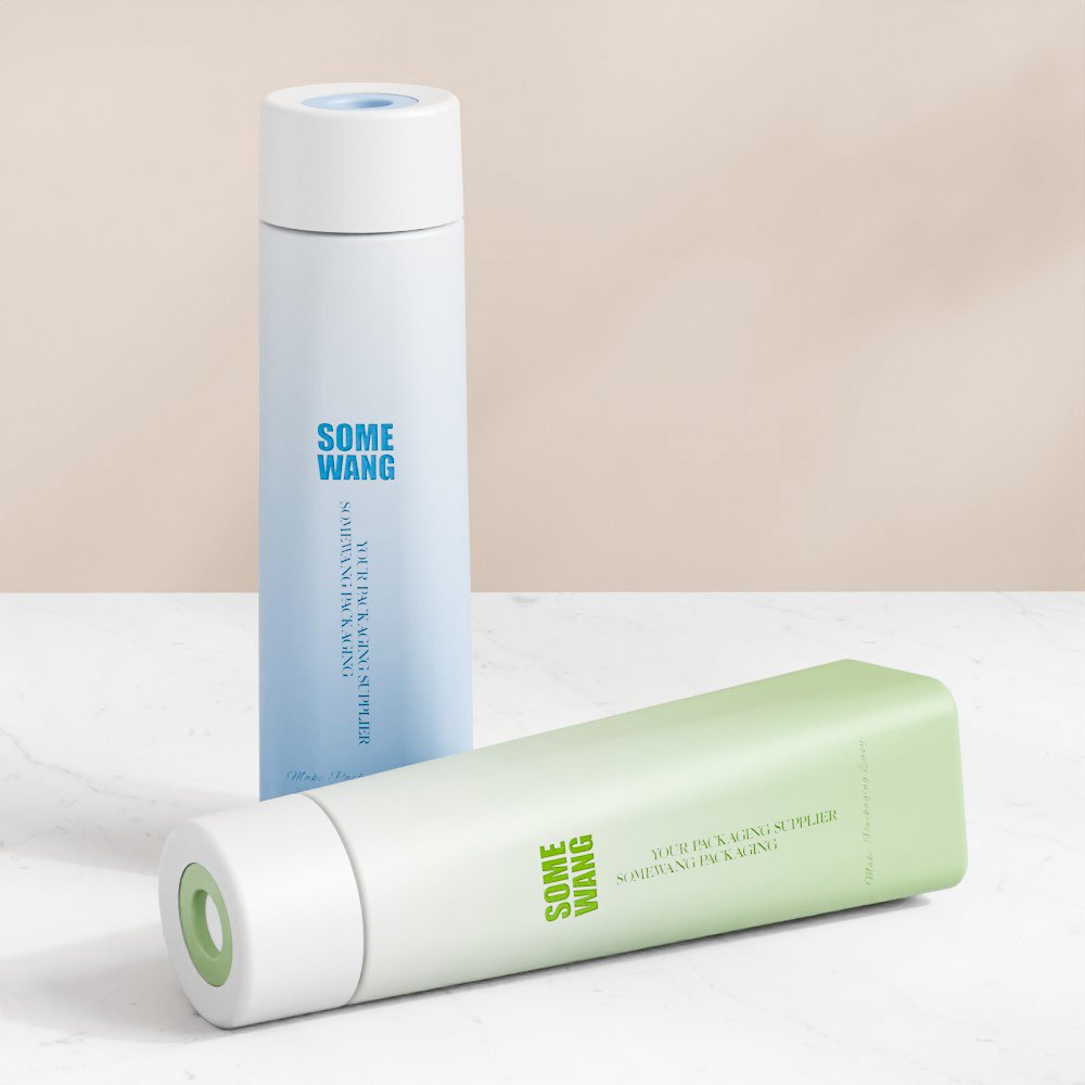 SOMEWANG New Design Spill Proof PE Bottles Plastic Manufacture Custom Squeeze Plastic Gel Bottles with Silicone Valve