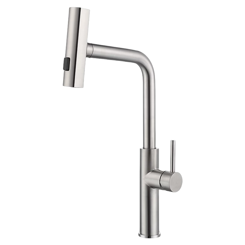 High Quality Single Handle Pull-Out Kitchen Faucet with 5 Years Warranty Hot Cold Water Mixer Tap for Sink Ceramic Valve Core