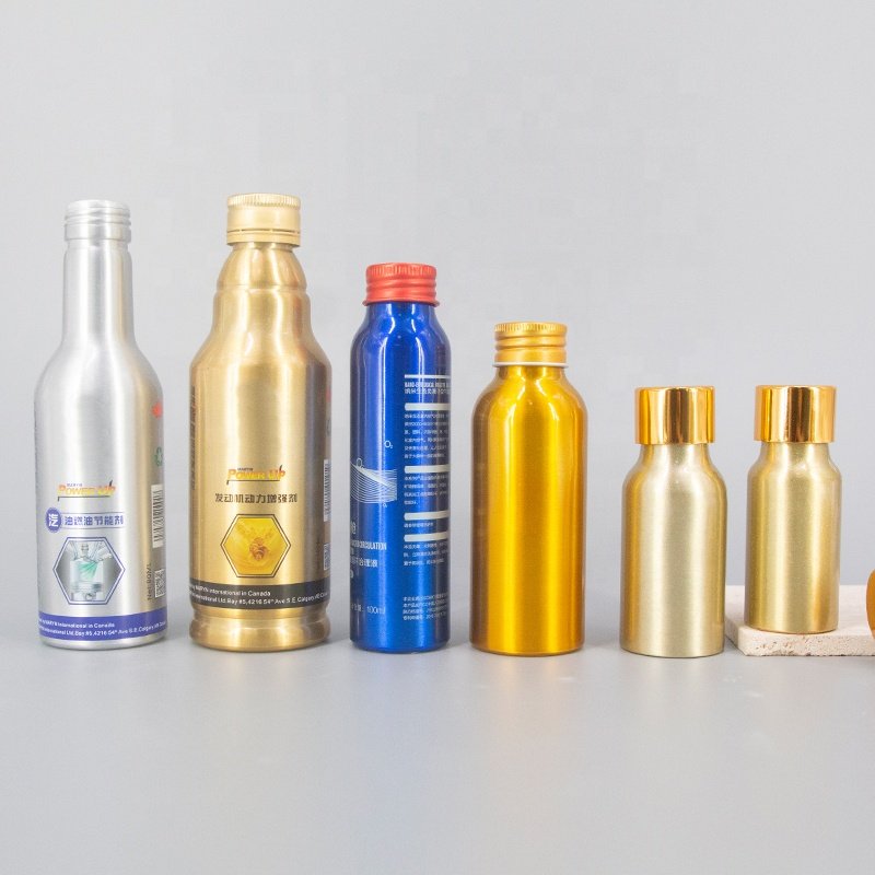 Manufacturers wholesale multi-purpose spiral mouth aluminum bottle aerosol spray cans empty aluminum bottles