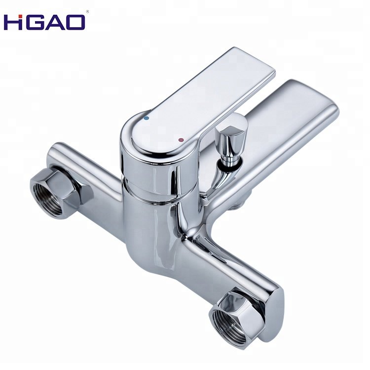 China Factory's Polished Chrome Single-Handle Brass Bathtub Faucet Exquisite Rain Spray Pattern Concealed Diverter Ceramic Valve