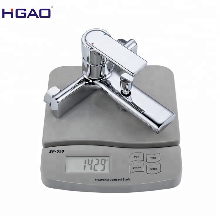 China Factory's Polished Chrome Single-Handle Brass Bathtub Faucet Exquisite Rain Spray Pattern Concealed Diverter Ceramic Valve