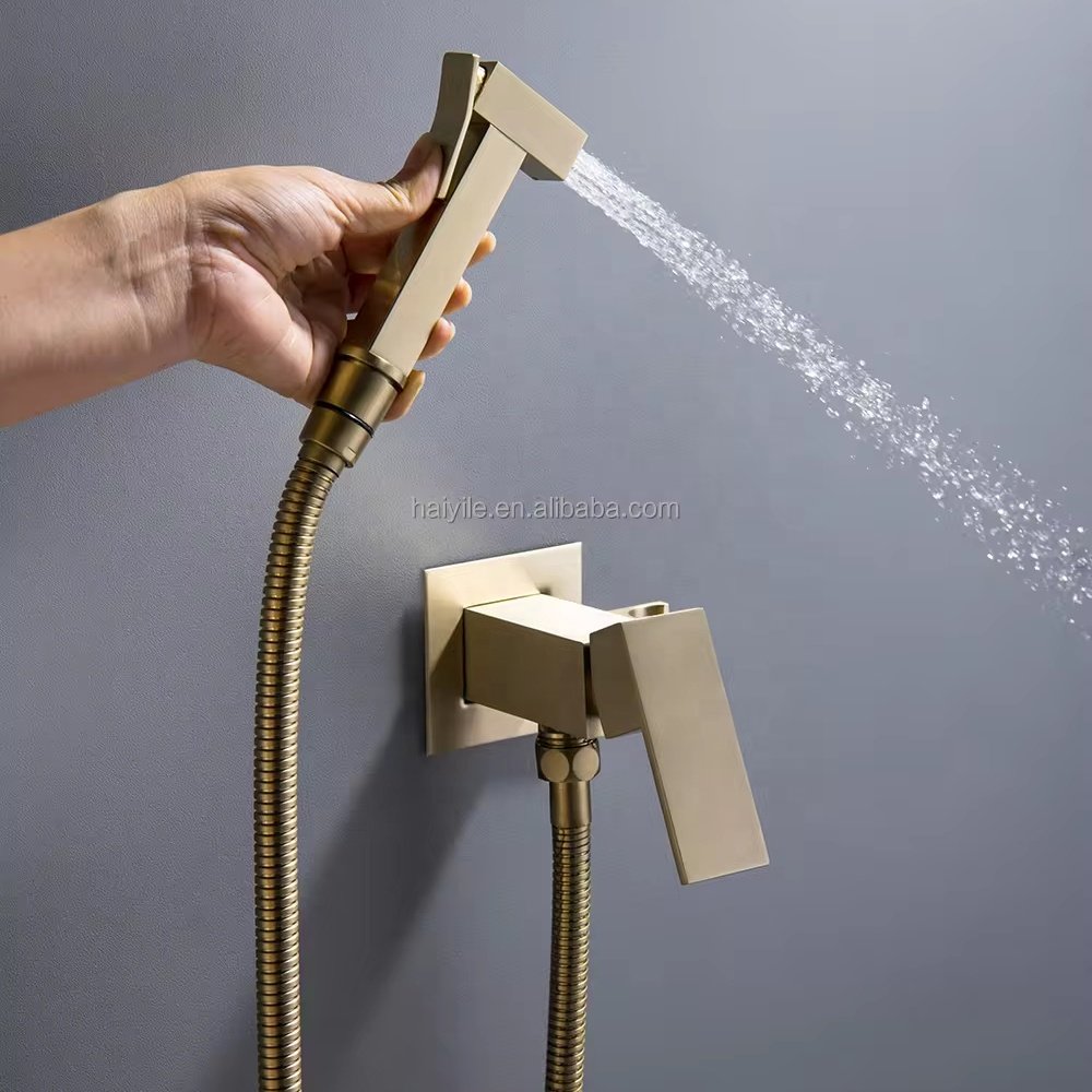 Laskin stainless steel toilet with washing machine household toilet with triangular valve, toilet spray gun