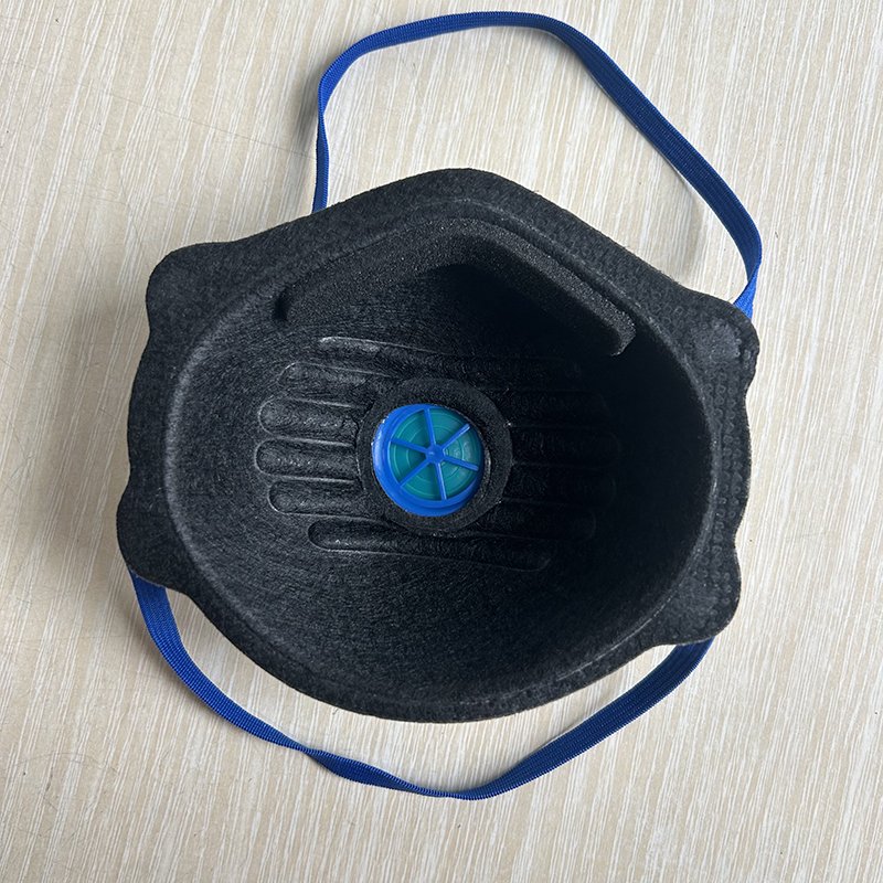 Safety dust face kn95 5ply BLACK mask CE certified breathable mask face cover maskss disposable For Construction sites workers