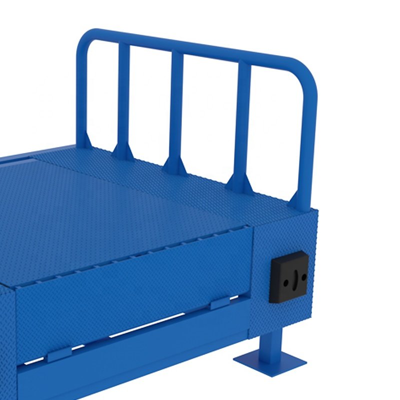 8 Ton New Frame Dock Leveler with Handrails Platform for Support in Material Handling Equipment