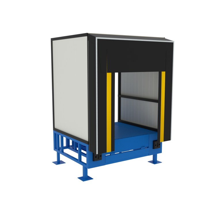 8 Ton New Frame Dock Leveler with Handrails Platform for Support in Material Handling Equipment