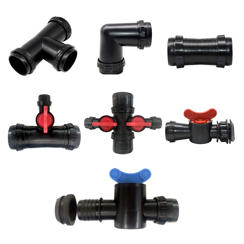Rain pipe Connector offtake valve 28mm 32mm rain spray tape rain tape valve