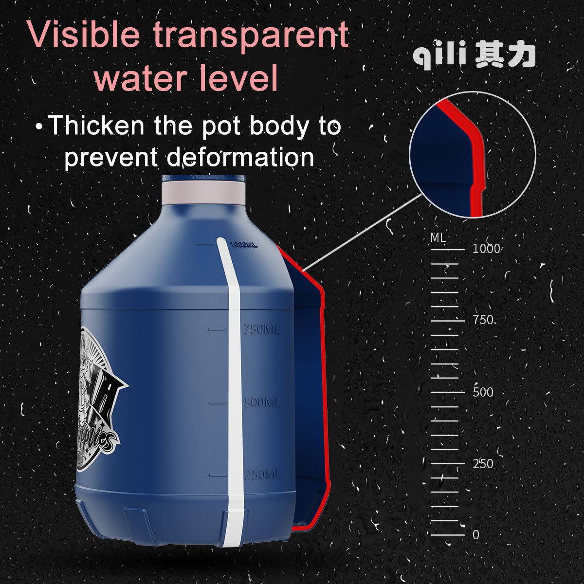 Qili Factory Wholesale Watering Can with Air Pressure Pump Manual Sprayer Garden Spray Bottle for Window Tint Use