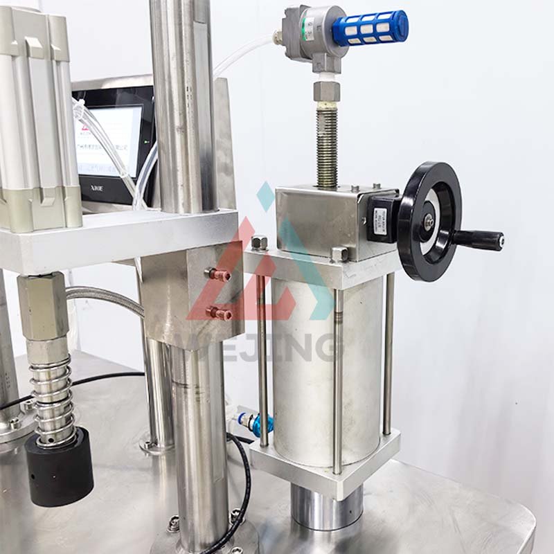 Semi Automatic BOV Bag On Valve Aerosol Filling Machine For Olive Oil Spray Cosmetic Aerosol Products