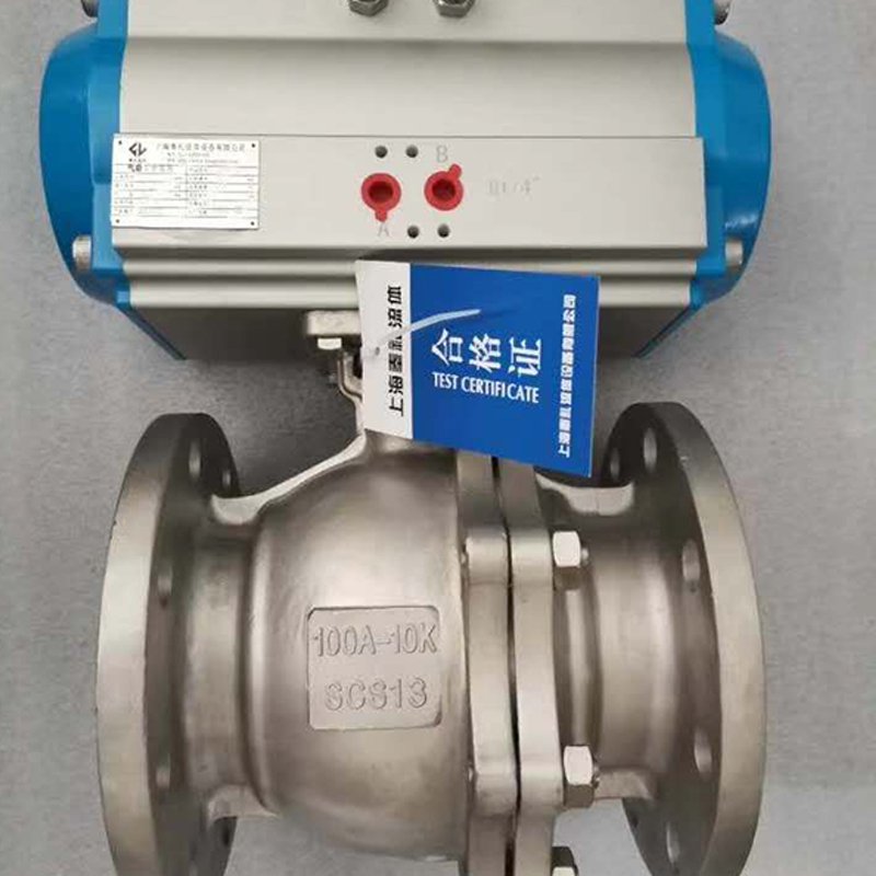 BW Brand Sanitary High Mounting Three-Way Ball Valve Double Acting Type Pneumatic Actuator