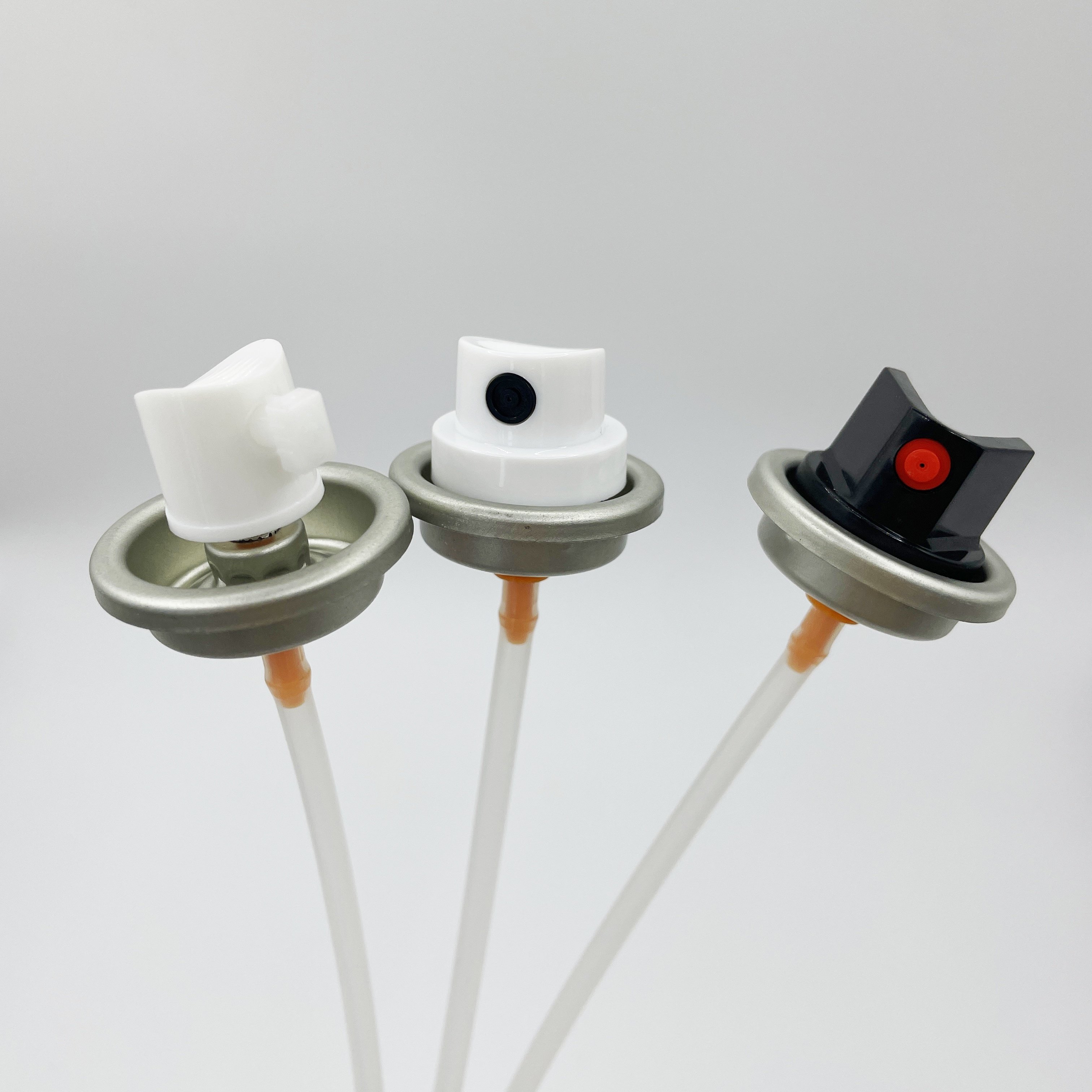 Wholesale Good Price Aerosol Spray Valve With Different Type Actuator Cap