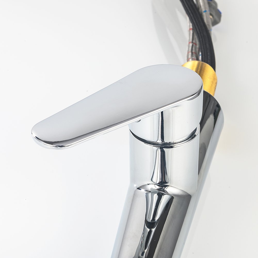 Kitchen sink faucet with pull-down spray High arc faucet Commercial gooseneck sink faucet