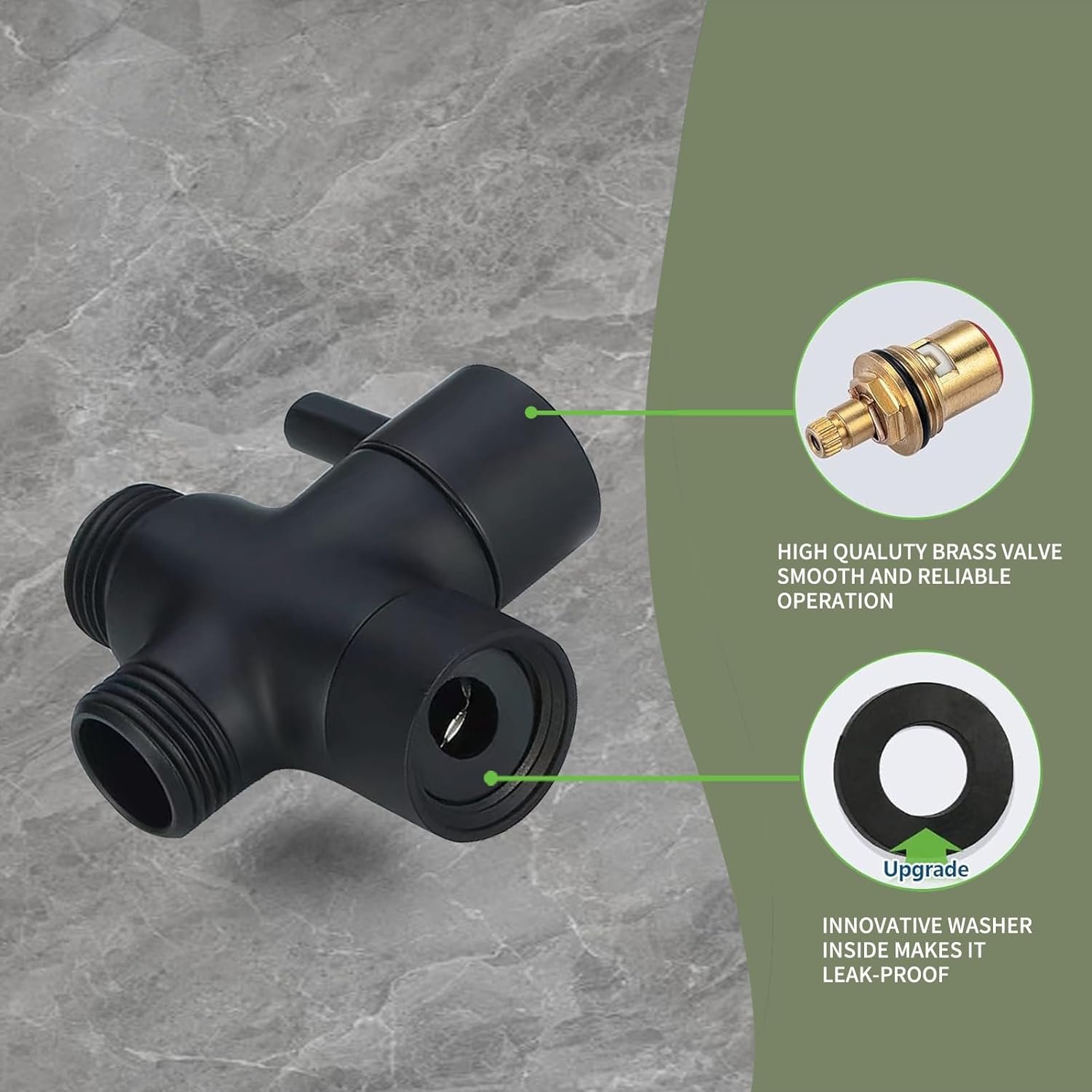 Handheld Bidet Sprayer forToilet, Brass Leak Free T-Valve& Adjustable Jet Spray....