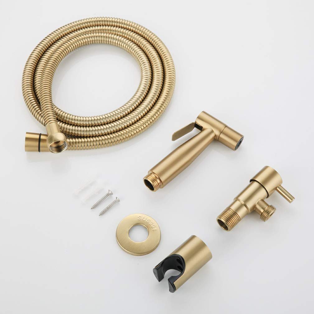 Hand Held Bidet Sprayer Stainless Steel Bidet Valve Shower Faucet Jet Set