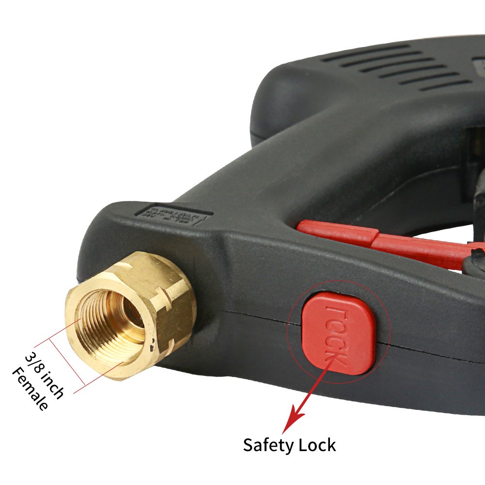 SPS Car Cleaning Gun With Extension Wand And Nozzles High Pressure Car Wash Water Spray Gun Car Washing