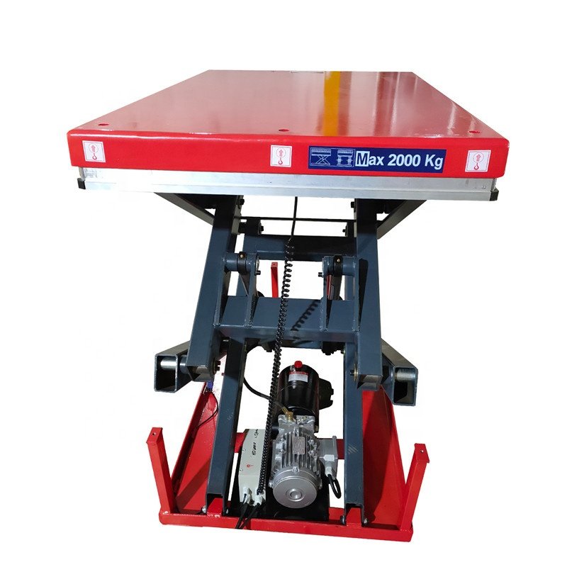 High quality Hydraulic Lift Elevator 1m 2m Scissor Lifting Table with double scissor