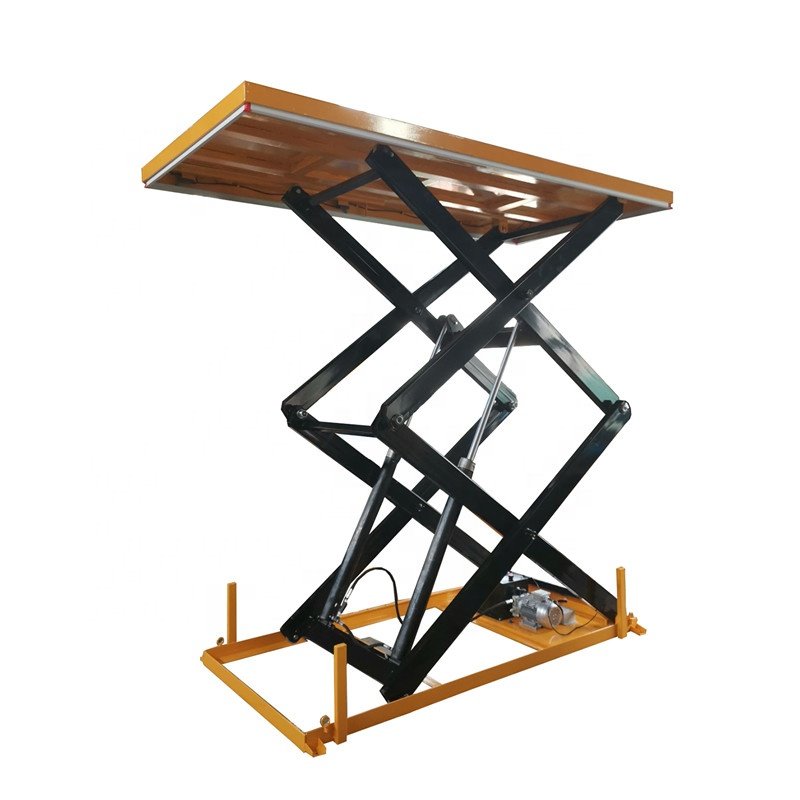 High quality Hydraulic Lift Elevator 1m 2m Scissor Lifting Table with double scissor