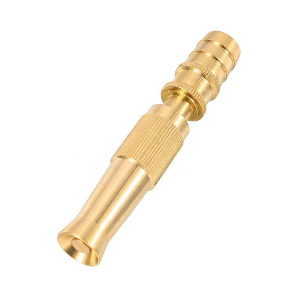 4" height Brass Adjustable hose straight twist nozzle car washing gun watering washing clearing sprayer